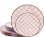 U-QE 20PCS Pink Plastic Plates for Party by U-QE