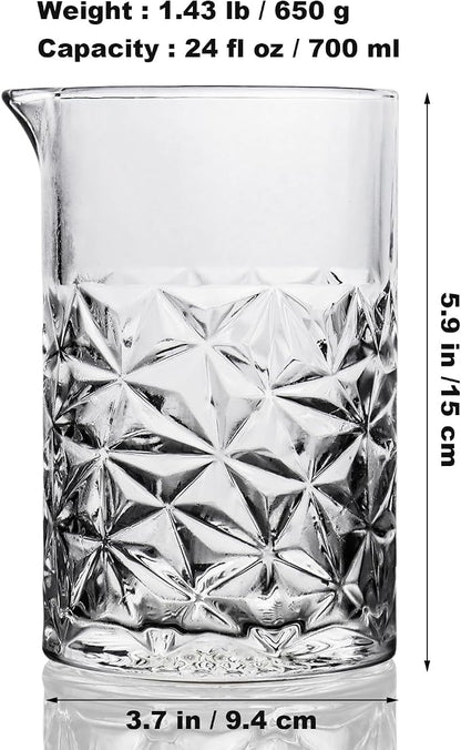 Cocktail Mixing Glass Kit, Bartender Gifts - Image 6