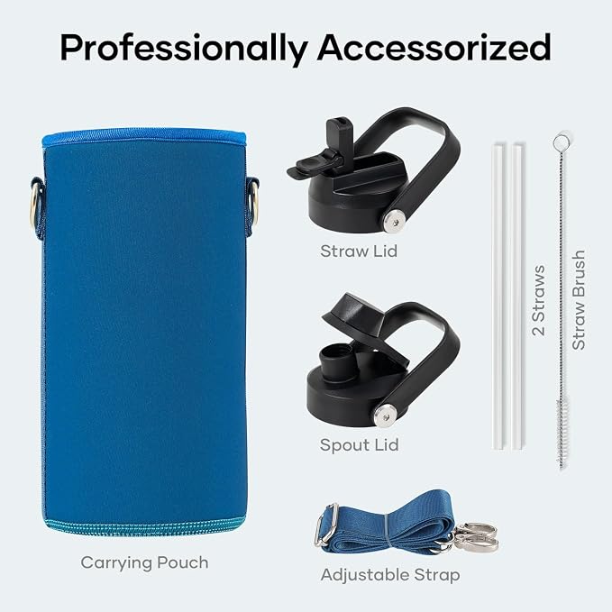 BUZIO Insulated Stainless Steel Water Bottle 32 oz - Image 6