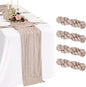 4 Pack Cheesecloth Table Runner 10FT Rosy Brown Table Runner Boho Gauze Cheese by Showgeous