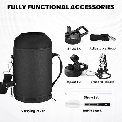 RAYMYLO Insulated Water Bottle 64 oz, Triple Wall Vacuum Stainless Steel | - Image 8