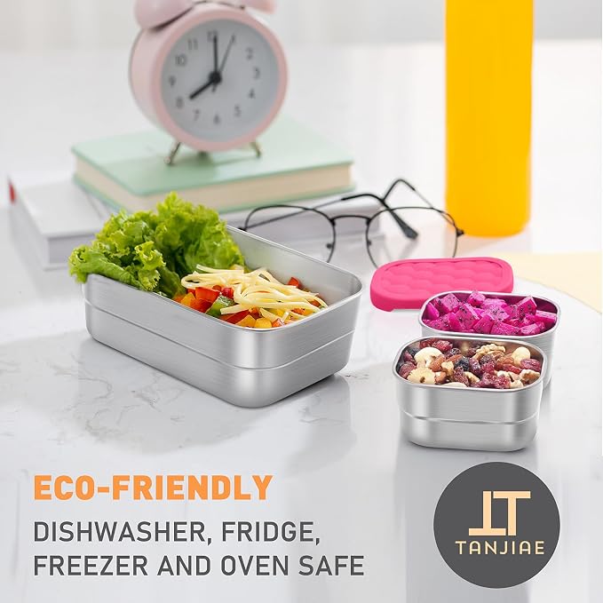 Stainless Steel Lunch Box for Kids | Leak Proof 304 Stainless Steel Snack - Image 4