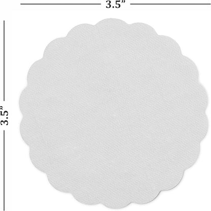 Disposable White Paper Coasters for Drinks, 3.5 Inch Round Coasters for Bar, Cocktail, Beverage, Wine Or Event, 500 Pack Bulk