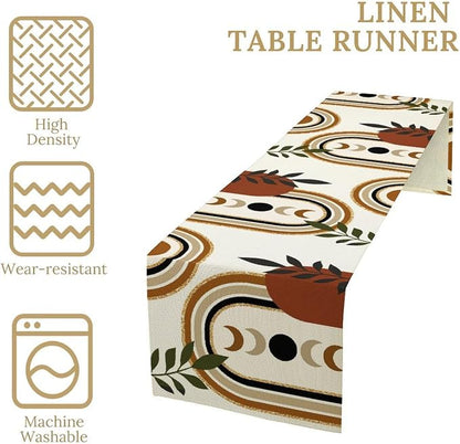 YCness Boho Mid Century Table Runner - Image 5