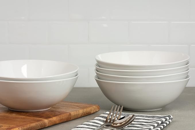 10 Strawberry Street Simply White 7" Coupe Cereal Bowl - Image 4