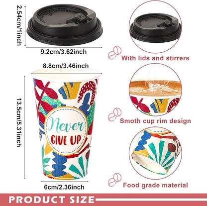 50 Pack 16 oz Disposable Coffee Cup - Image 3