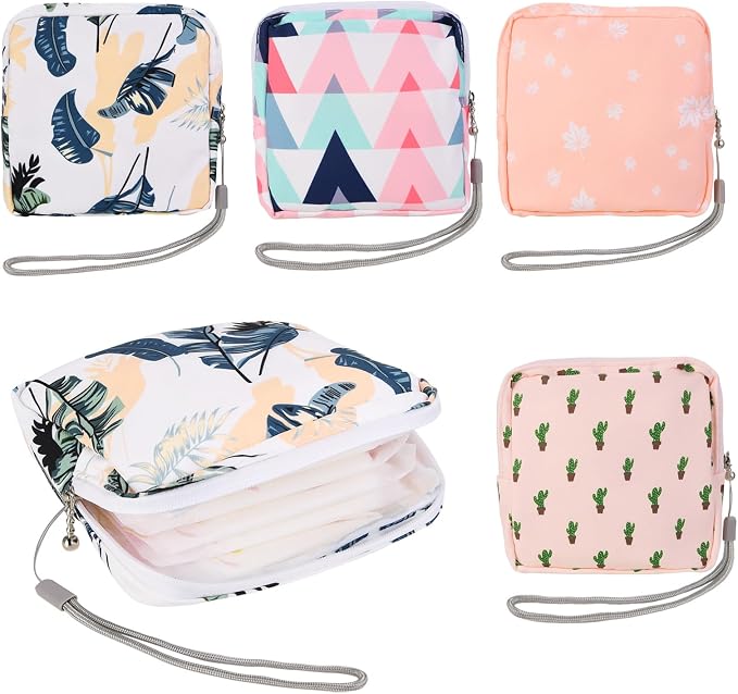 4Pcs Sanitary Napkin Storage Bag, Small Menstrual Period Bag Period Pouch - Image 5