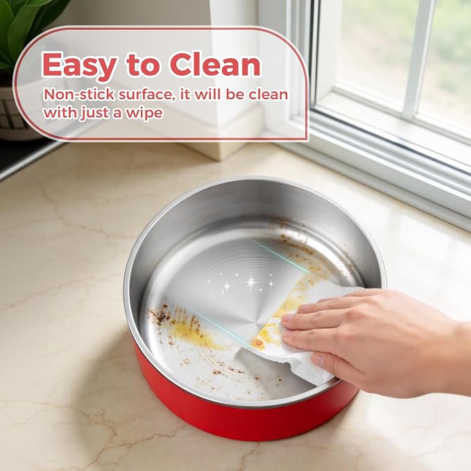 WENBOKMIN Dog Bowl, Stainless Steel Dog Food and Water Bowl - Image 5