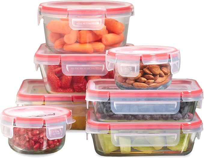 Pyrex Freshlock Glass Food Storage Containers Set | Meal prep containers by Pyrex