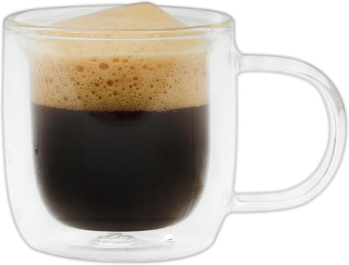 Mr. Coffee Salon Espresso 3 OZ Double Wall Insulated Glasses Mugs - Image 5