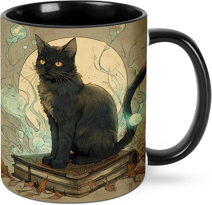FyLybois Cat Coffee Mug 11 Ounce Mugs Ceramic Tea Cup Drinking Water Cups | by FyLybois