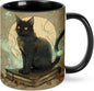FyLybois Cat Coffee Mug 11 Ounce Mugs Ceramic Tea Cup Drinking Water Cups | by FyLybois