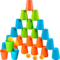 3-in-1 Cup Stacking Set; Toddler to Young Kids Quick Stacking Cups Game; by RAINBOWTOYFROG