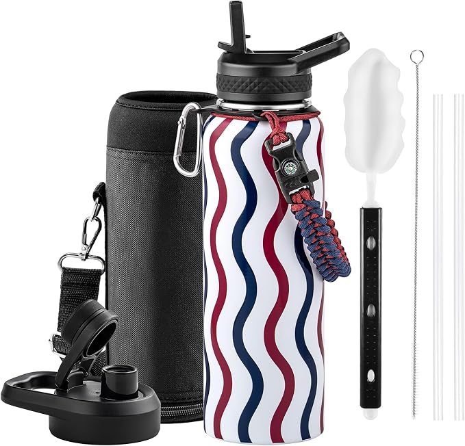 RAYMYLO Insulated Water Bottle 40 oz, Triple Wall Vacuum Stainless Steel | by RAYMYLO