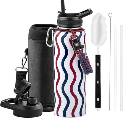 RAYMYLO Insulated Water Bottle 40 oz, Triple Wall Vacuum Stainless Steel | by RAYMYLO
