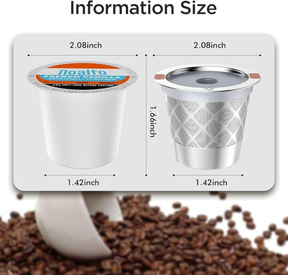 Reusable k Cup Coffee Filters, Universal stainless steel Refillable k Cups - Image 7