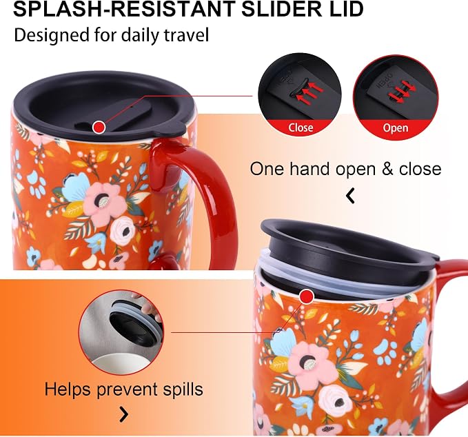 Topadorn 17oz Ceramic Travel Mug - Image 9