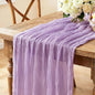 Purple Table Runner, 10FT Boho Lavender Lilac Cheesecloth Table Runner by Miucat
