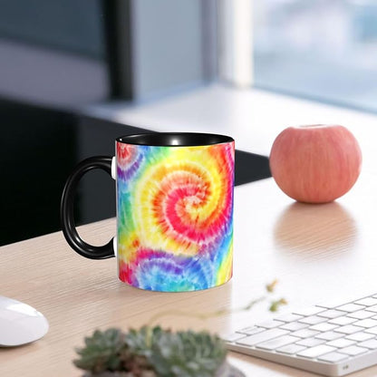 Yrebyou Tie Dye Coffee Mug 11oz Ceramic Cup - Image 6