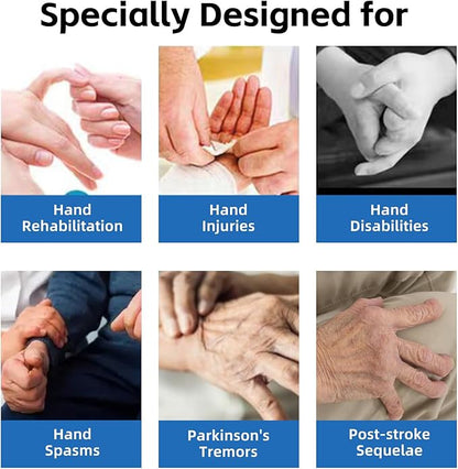 Adaptive Utensil Set for Elderly Parkinsons Stroke Patients, Non-Slip Grip with Hand Strap for Hand Tremors & Muscle Weakness, 3PCS Heavy Stainless Steel Spoon Fork Knife