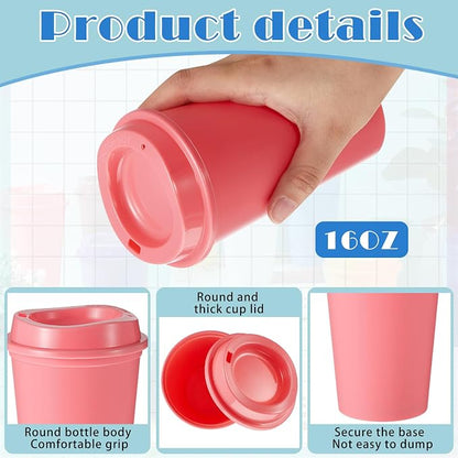 FillTouch 12 Pcs 16 oz Reusable Coffee Cups - Image 3