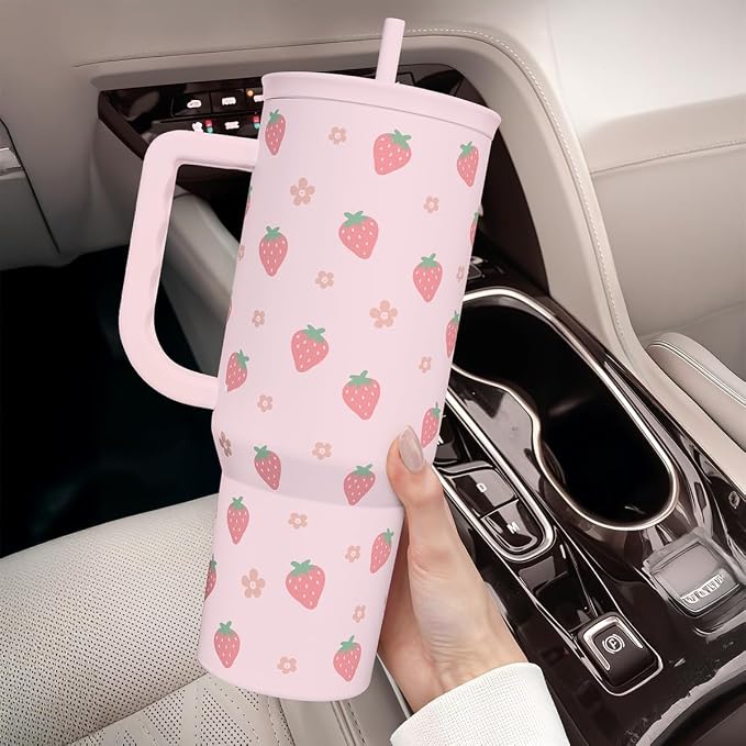 SANDJEST Strawberry Tumbler - Image 6