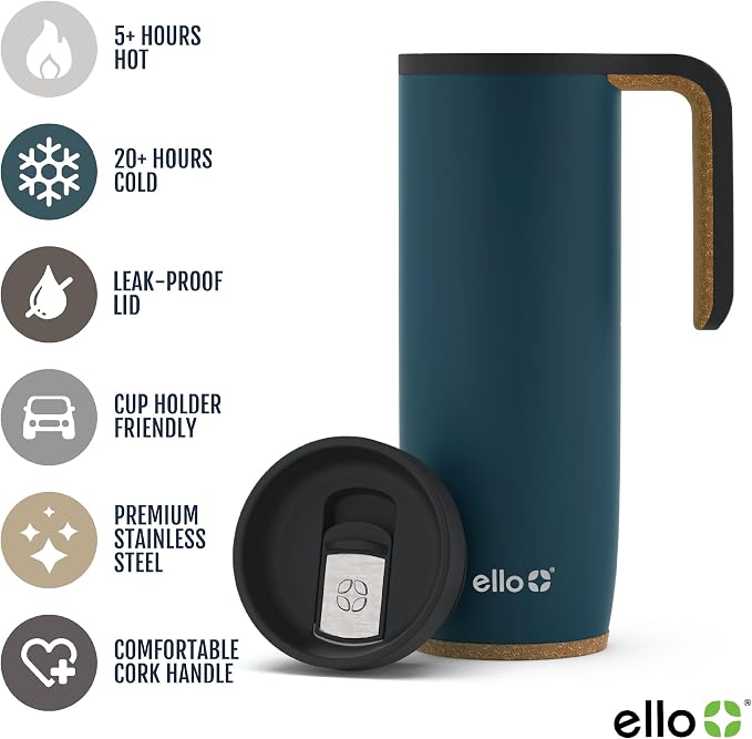 Ello Magnet 18oz Vacuum Insulated Stainless Steel Travel Mug - Image 3