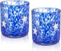 Skylety 2 Pcs Star Icon Juice Glasses 14 oz Stemless Wine Drinking Juice Glass by Skylety
