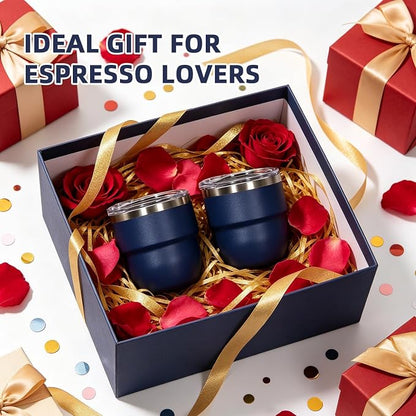 CHLJAR Espresso Cups, 4oz Insulated Espresso Cup Set of 2, Espresso Shot Cups - Image 6