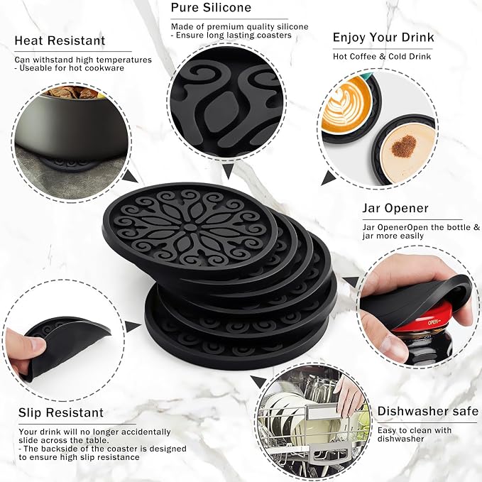 Coasters for Drinks, Silicone - Image 5