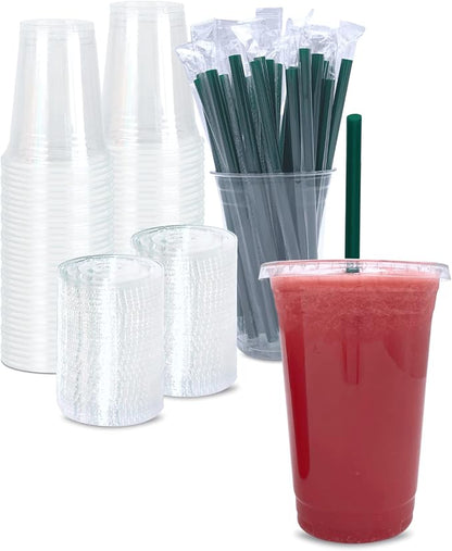Cappatua 20 oz Clear Plastic Cups by Cappatua
