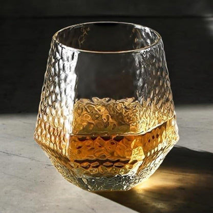 40 Pack Disposable Plastic Wine Glasses 12 oz Diamond Stemless Clear Cups | - Image 7