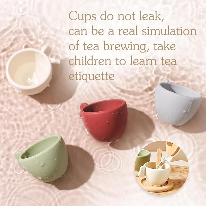 Enchanting Wooden Tea Party Set - Image 3