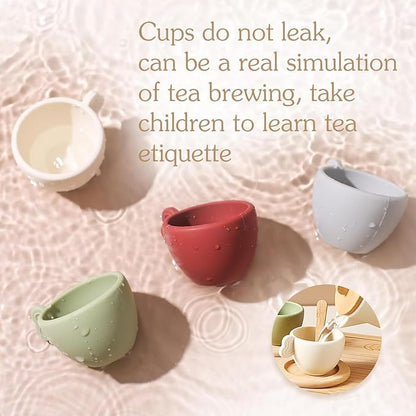 Enchanting Wooden Tea Party Set - Image 3