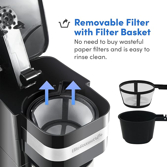 Elite Gourmet EHC111A Personal Single-Serve Compact Coffee Maker - Image 5