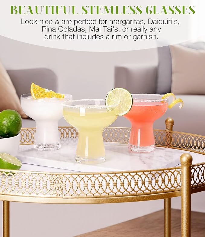 Martini Glasses Set of 2, 14oz Coupe Cocktail Glasses - Image 5