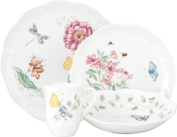 Lenox 817044 Butterfly Meadow 4-Piece Place Setting by Lenox