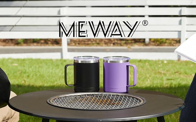 MEWAY 12oz Coffee Mug With Handle 8 Pack Bulk, Stainless Steel Insulated Travel - Image 8