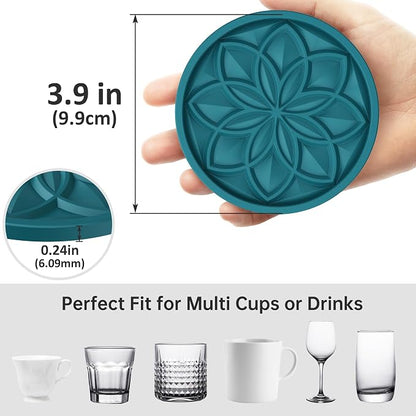 HFHOME Silicone Coasters Set - Image 3