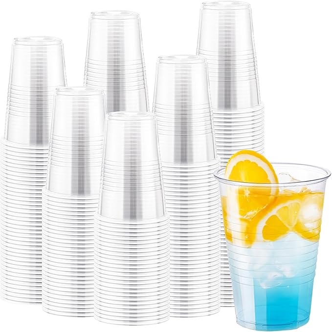 Lamosi 1000 Pack 16 oz Plastic Cups, Disposable Clear Plastic Drinking Cups | by BuyNow