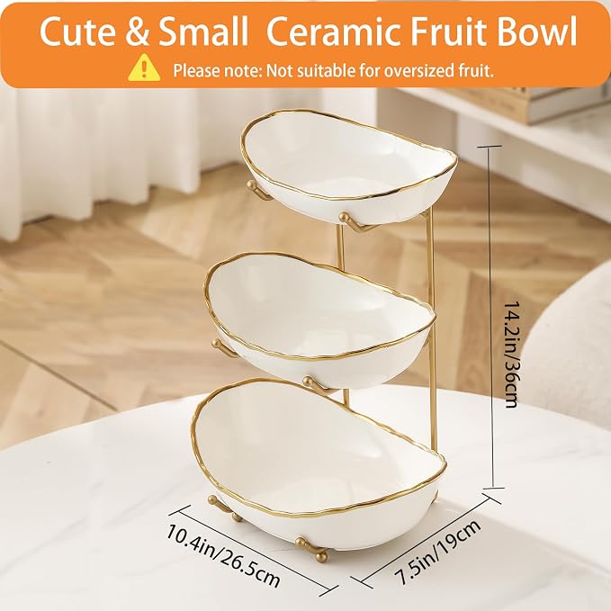 Ceramic Fruit Bowl for Kitchen Counter - Image 3