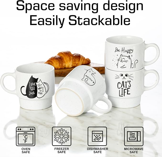 Signature Housewares Stackable Coffee Mug Tower Set - Image 5