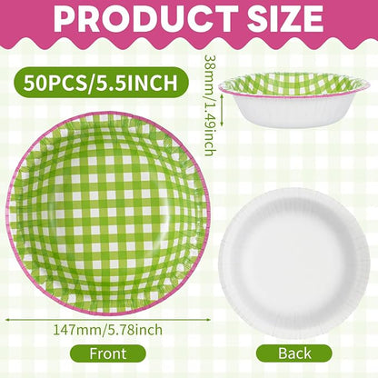 30 Pack Small Paper Bowls, 8oz Heavy-Duty Disposable Bowls, Heat Resistant - Image 2