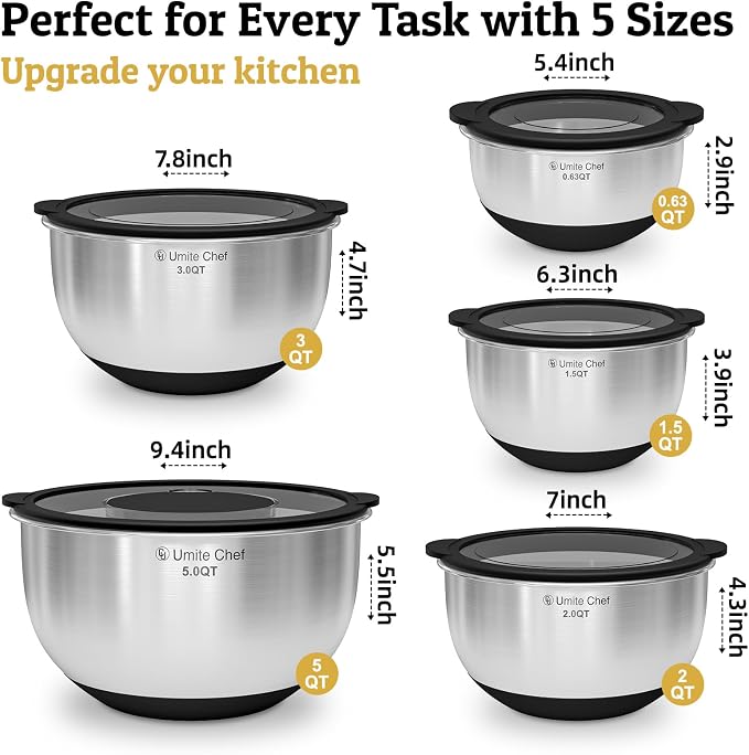 Mixing Bowls with Lids Set - Image 4