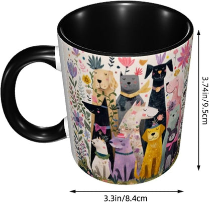 FyLybois Dog Coffee Mug 11 Ounce Mugs Ceramic Tea Cup Drinking Water Cups | - Image 3
