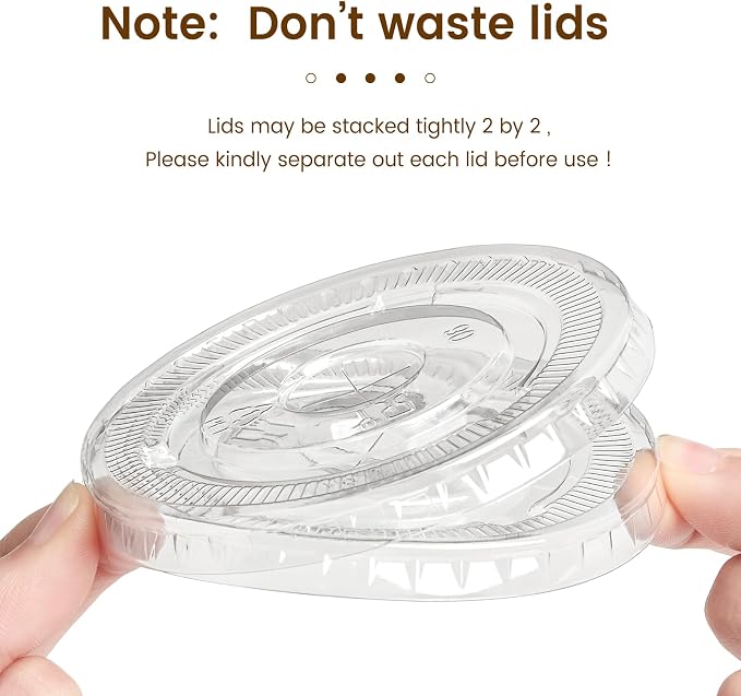 Soelomu 50 Sets 16oz Round Bottom Plastic Cups - Image 8