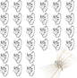 30 Pcs Gold Leaf Napkin Rings Set, Metal Napkin Ring Holders Buckles by FHUIEWRY