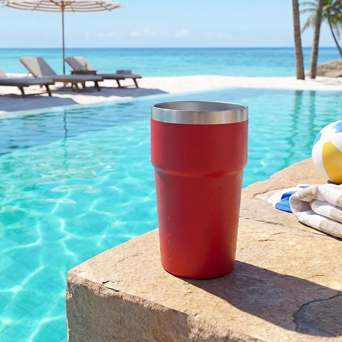 MEWAY 16oz Tumbler Double Wall Vacuum Insulated Travel Mug Bulk, Stainless - Image 6