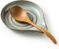 LAUCHUH Spoon Rest, 5" Large Spoon Holder for Stove Top Ceramic Spoon Rest Spatula Rest for Kitchen Utensils, Ladle, Coffee Spoons, Cooking Spoons, Spatula, Tongs, Unique Gray
