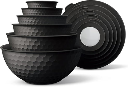 COOK WITH COLOR Mixing Bowls with Lids by CookwithColor